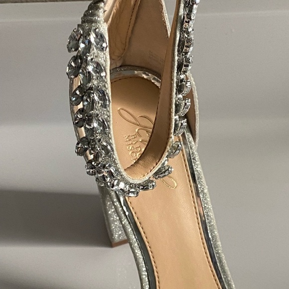 Badgley Mischka Odessa Crystal Adorned Block Heel - Picture 16 of 16